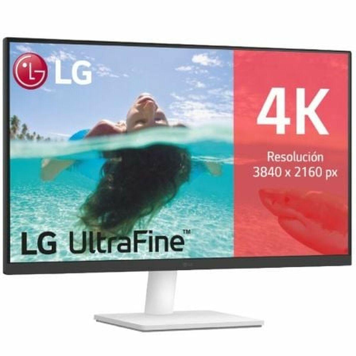 Skærm 27" LG 27US500-W 4K Ultra HD (hvid) billede