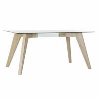 Spisebord DKD Home Decor Krystal Træ MDF 160 x 90 x 75 cm