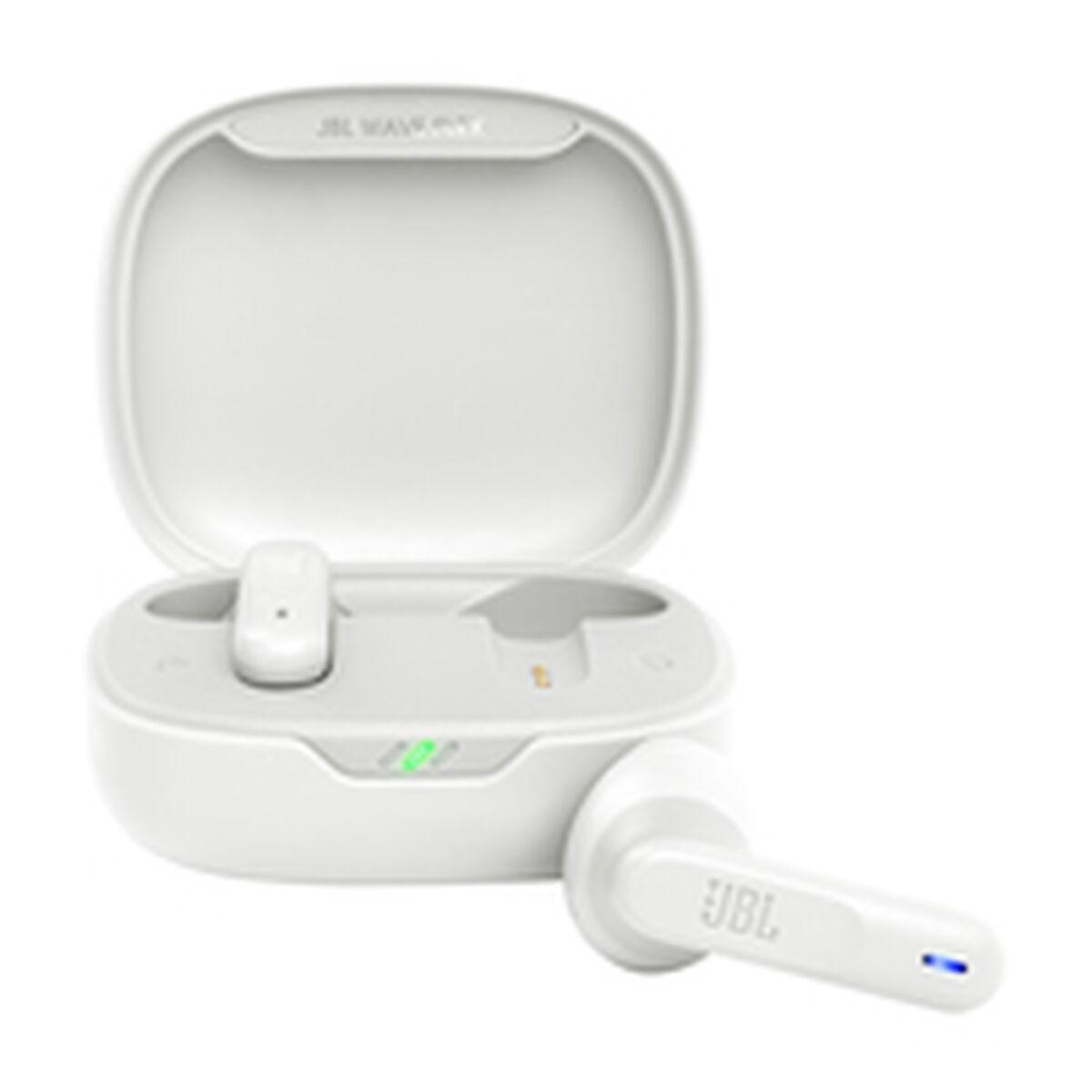 Bluetooth headset med mikrofon JBL JBLWFLEXWHT Hvid