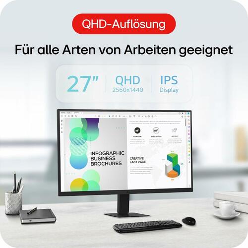 Gaming skærm LG 27U631A-B Quad HD 27"