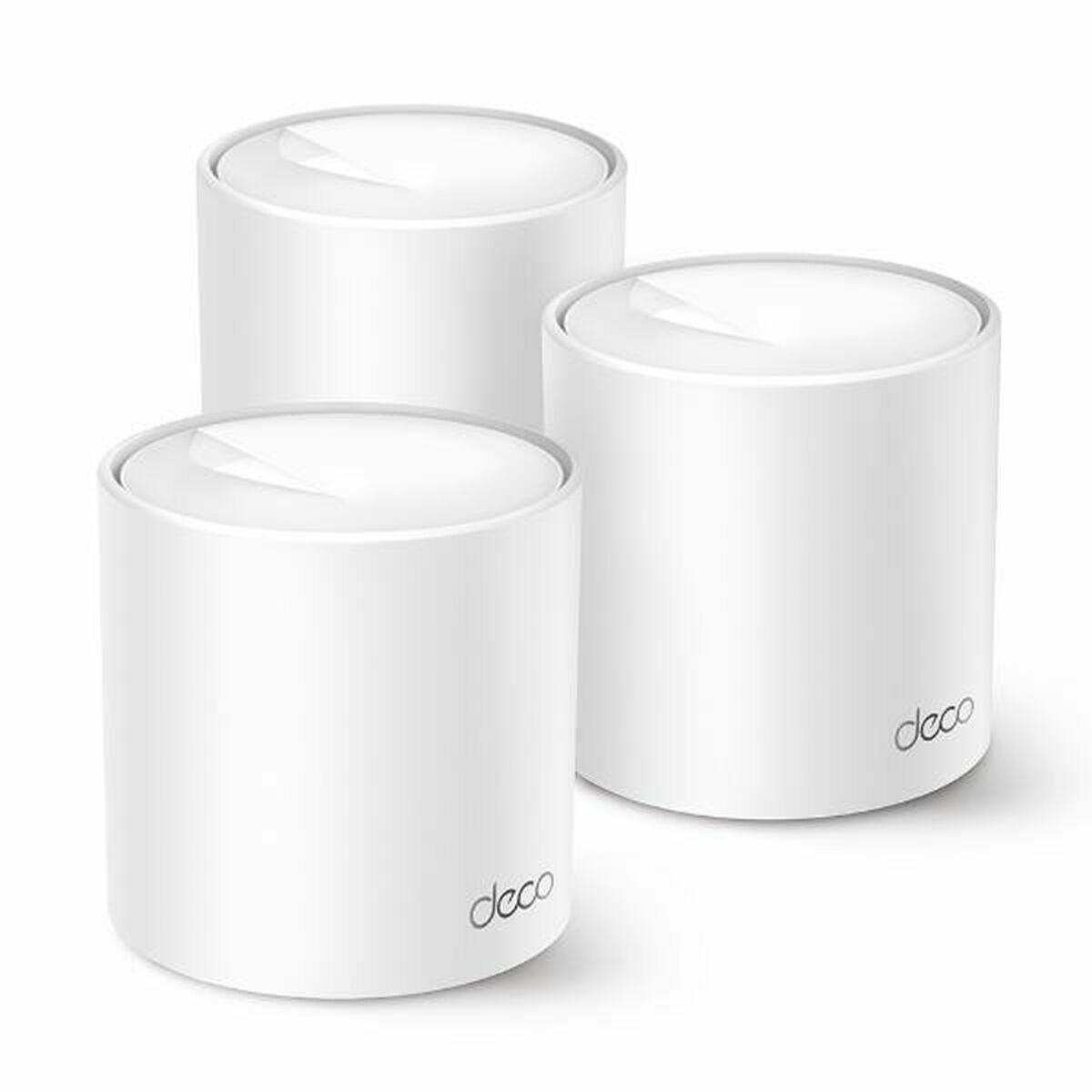 Wi-Fi forstærker + router + access point TP-Link DECO X10(3-PACK) Hvid