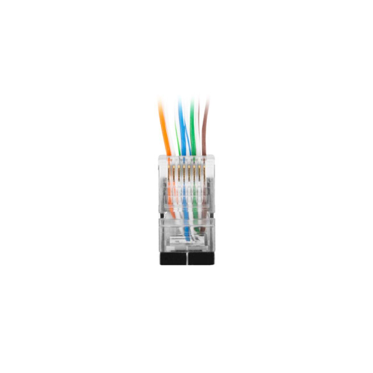 Lanberg RJ45-stik PLS-6020EZ, gennemsigtig - 20 stk., Cat6