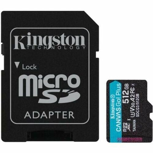 Mikro-SD-hukommelseskort med adapter Kingston SDCG3/512GB 512 GB