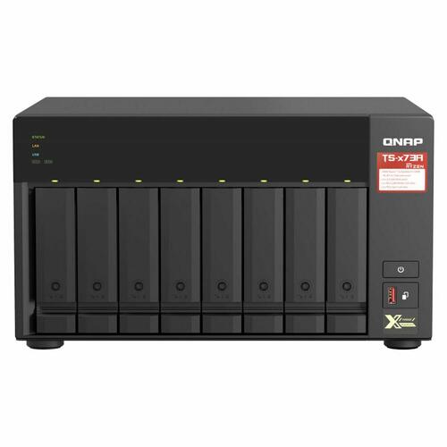 NAS-netværkslagring Qnap TS-873A-8G Sort AMD Ryzen V1500B