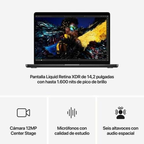 Bærbar computer Apple MW2V3Y/A 14" M4 16 GB RAM 1 TB SSD