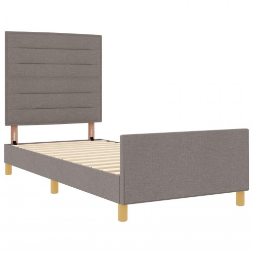 lamelbund i Taupe, 80x200 cm, Stof