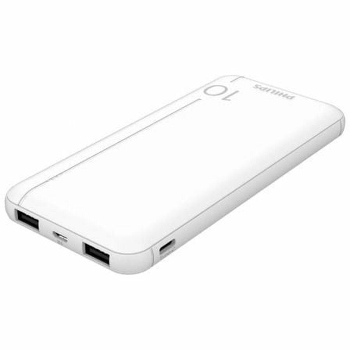 Philips powerbank DLP1810NW/62 - Hvid 10.000 mAh billede