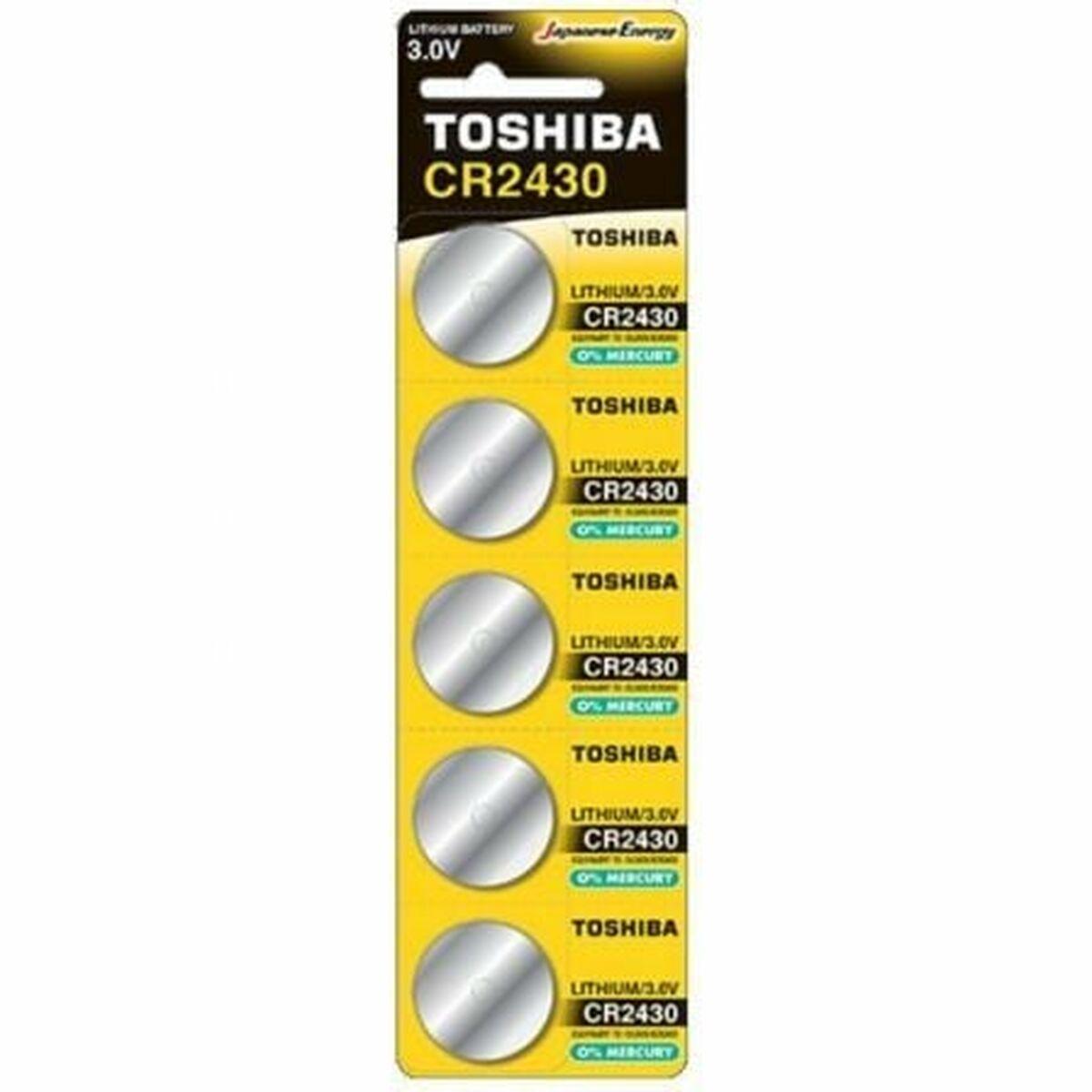Toshiba CR2430 knapcellebatterier 3 V - pakke med 5