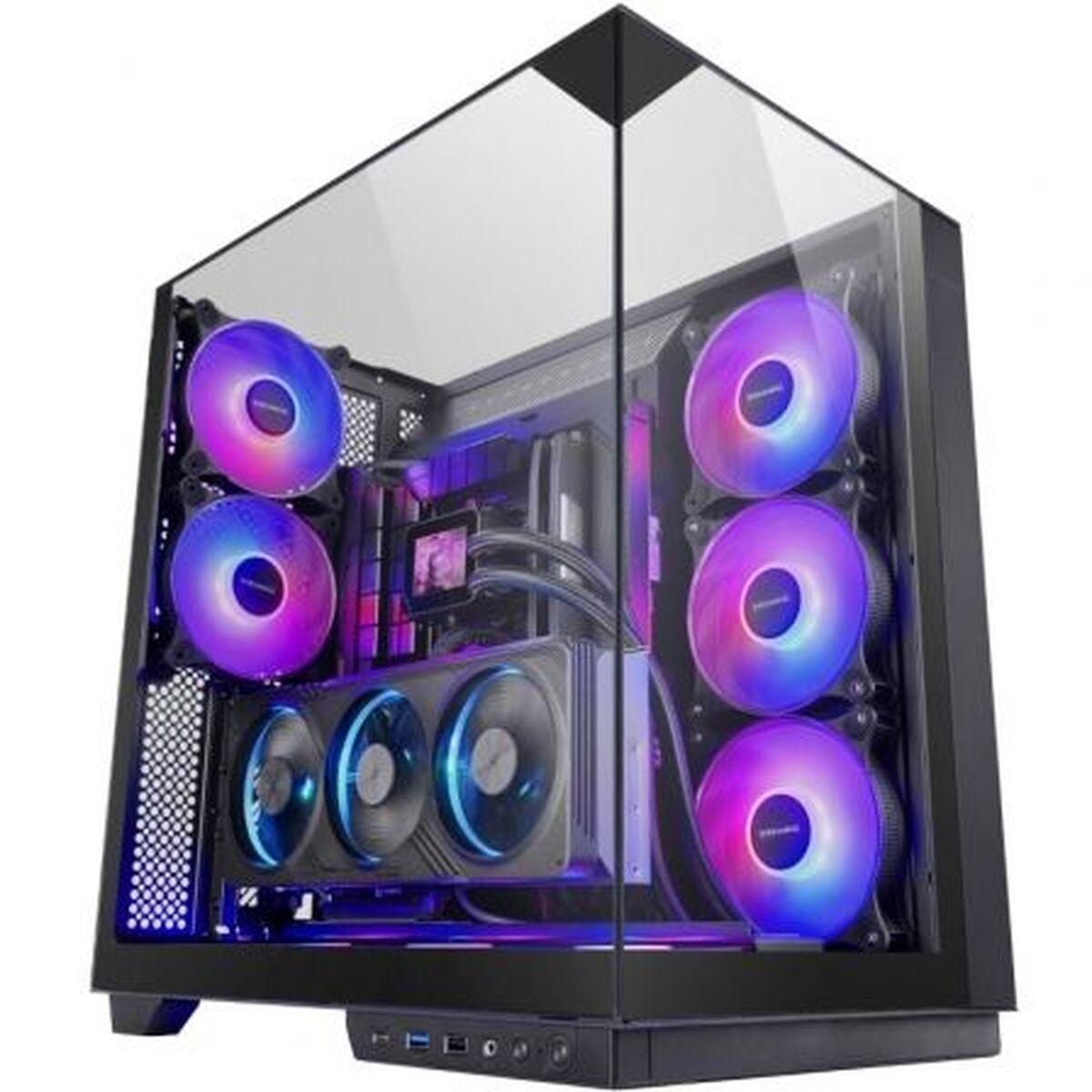 Mars Gaming MC3GF ATX midi-tower kabinet - sort