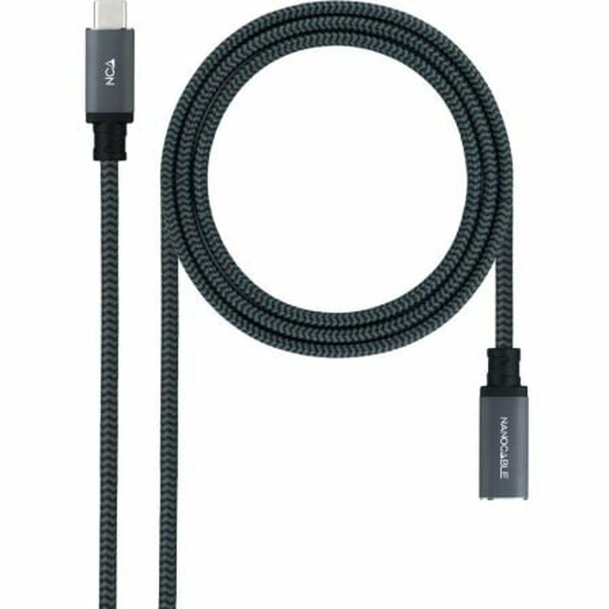 NANOCABLE USB-C kabel - flettet, 1,5 m