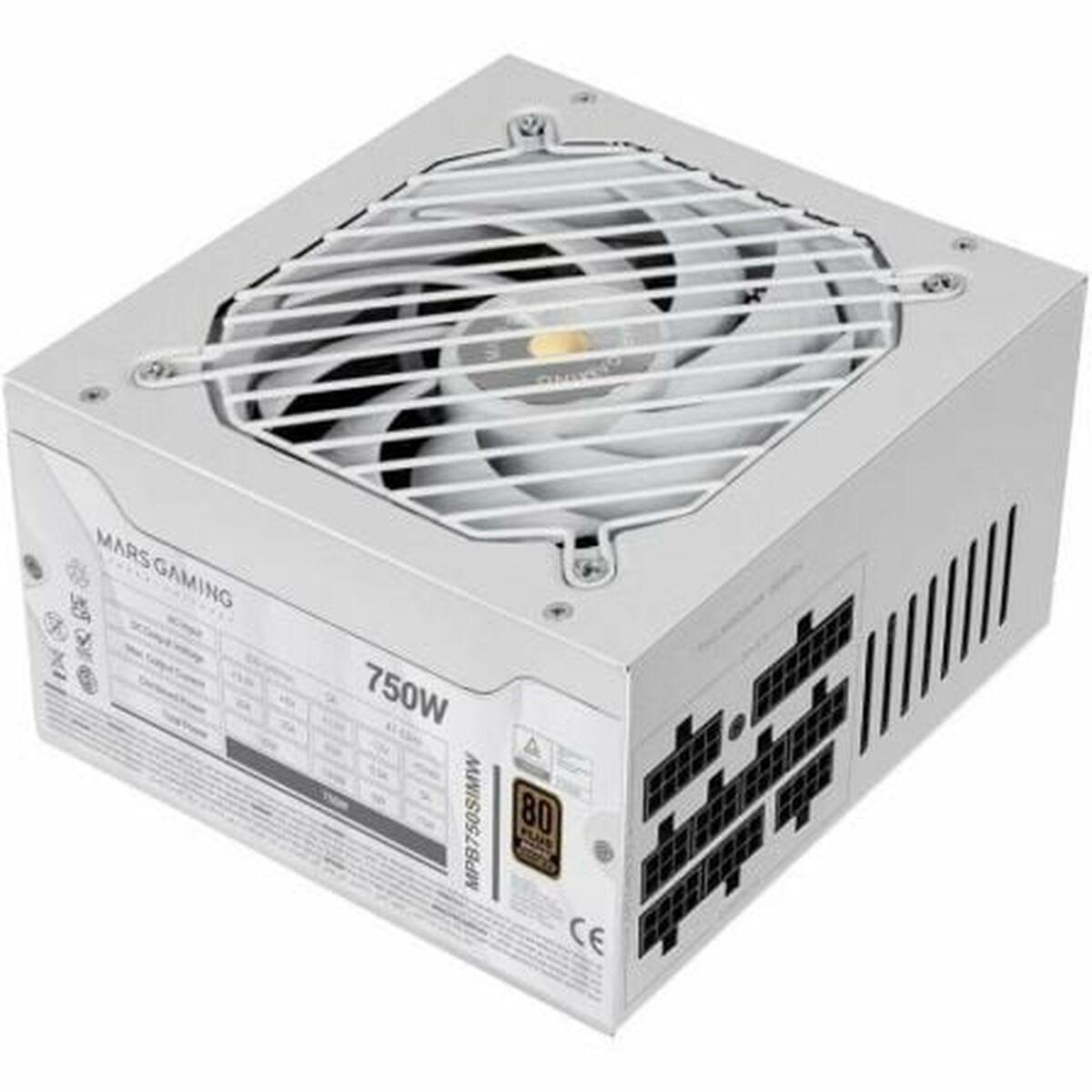 Mars Gaming MPB750SIMW strømforsyning - ATX 750 W, 80 Plus Bronze, hvid