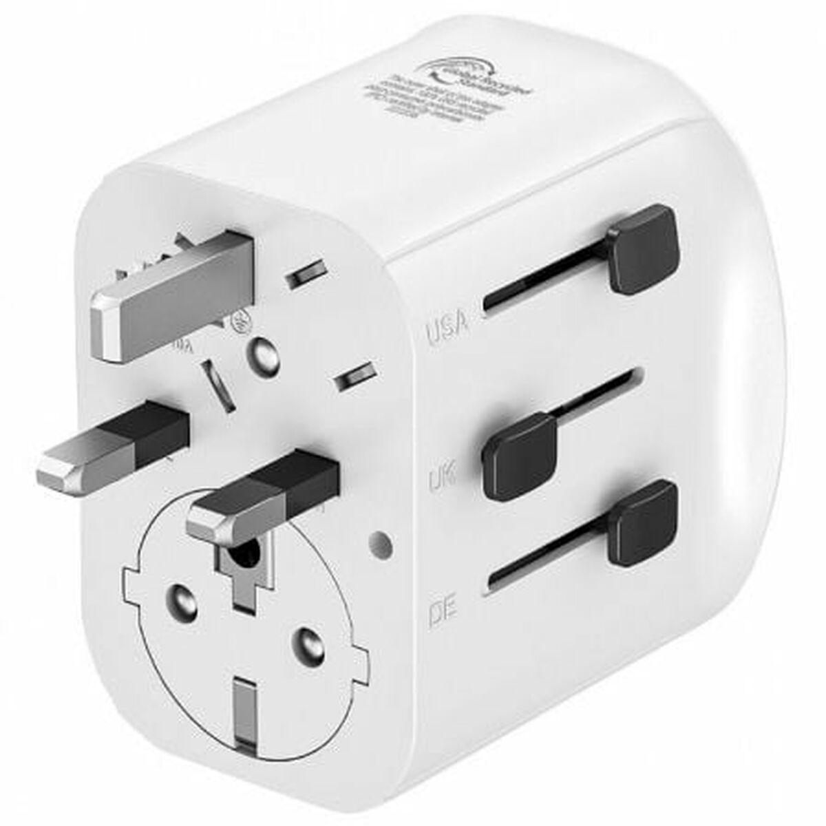 Muvit Vægoplader MCADP0006 15 W - Hvid, med USB-C + 2x USB-A