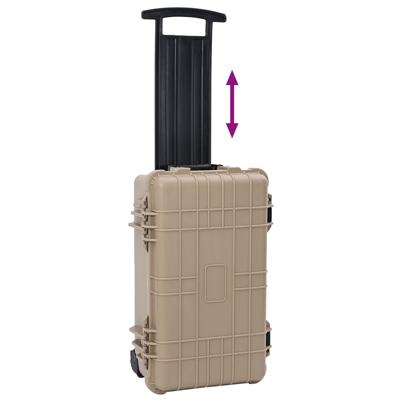 vidaXL Hård Taske Sandfarvet 56 x 35 x 23 cm Polypropylen og ABS