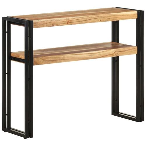 Konsolbord 90x30x75 cm massivt akacietræ