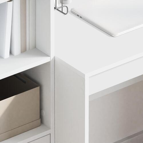Skrivebord Hvid 80x50x76 cm Ingeniørtræ