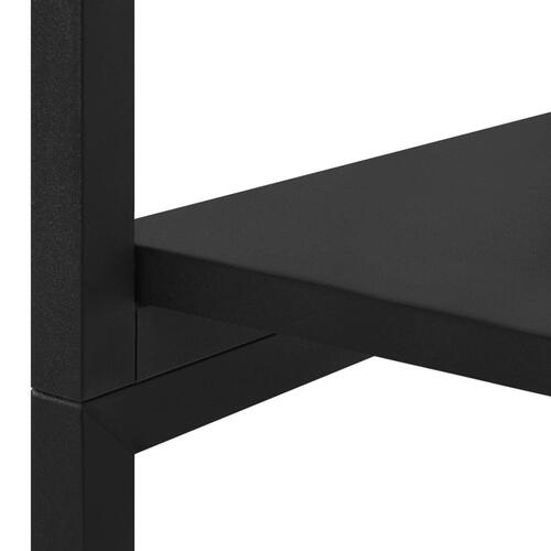Tøjstativ 60x40x167 cm metal og spånplader sort