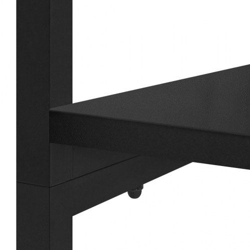 Tøjstativ 110x40x167 cm metal og spånplader sort