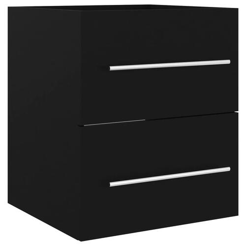 Vaskeskab 41x38,5x48 cm spånplade sort