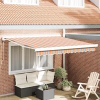Automatisk Udtækkelig Markise Multifarvet Stribe 350x250 cm
