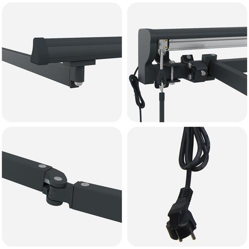 Elektrisk Semi-Kassette Markise Ramme Rullbar Metal