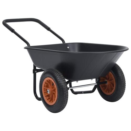 Trillebør 78 l 100 kg sort og orange
