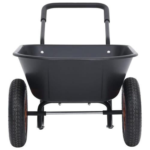 Trillebør 78 l 100 kg sort og orange