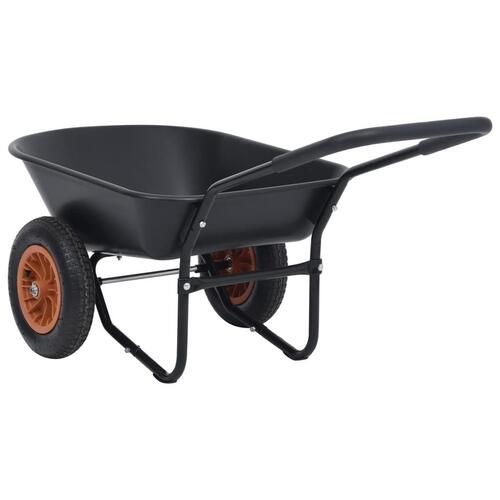 Trillebør 78 l 100 kg sort og orange