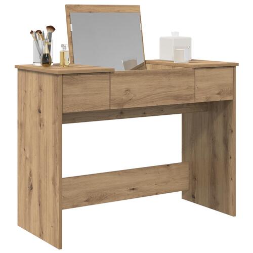 Dressing Table with Mirror Artisan Oak 100x45x76 cm