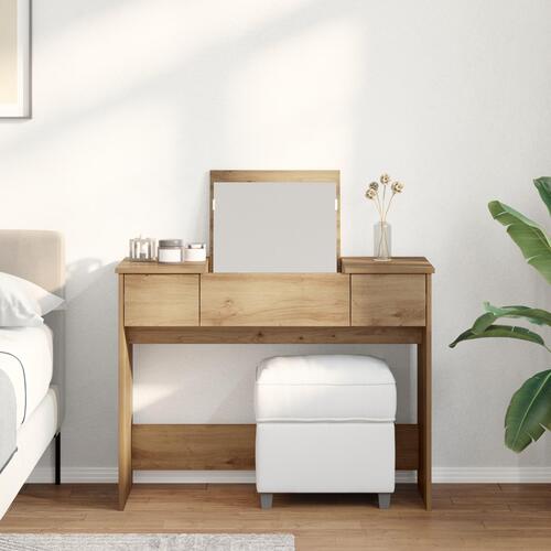 Dressing Table with Mirror Artisan Oak 100x45x76 cm