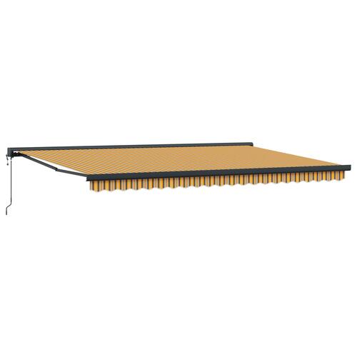 Automatisk Udtækkelig Markise Multifarvet Stribe 500x300 cm