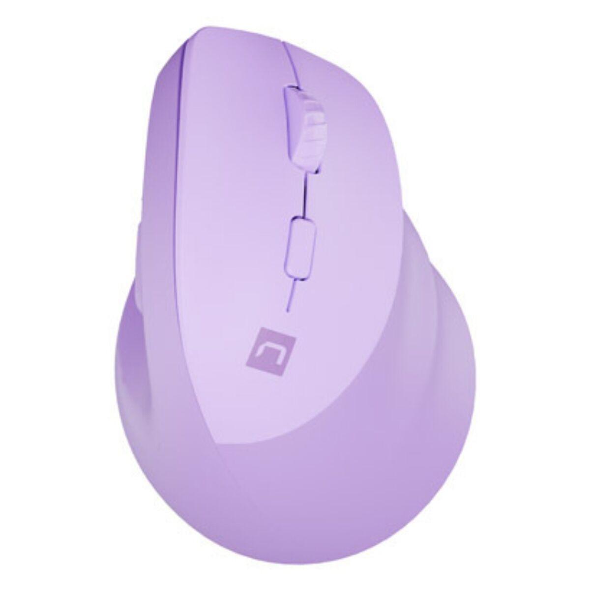Natec CRAKE 2 - vertical mouse - Bluetooth 5.2 2.4 GHz - purple - Vertical mouse - Optisk - 6 knapper - Lilla