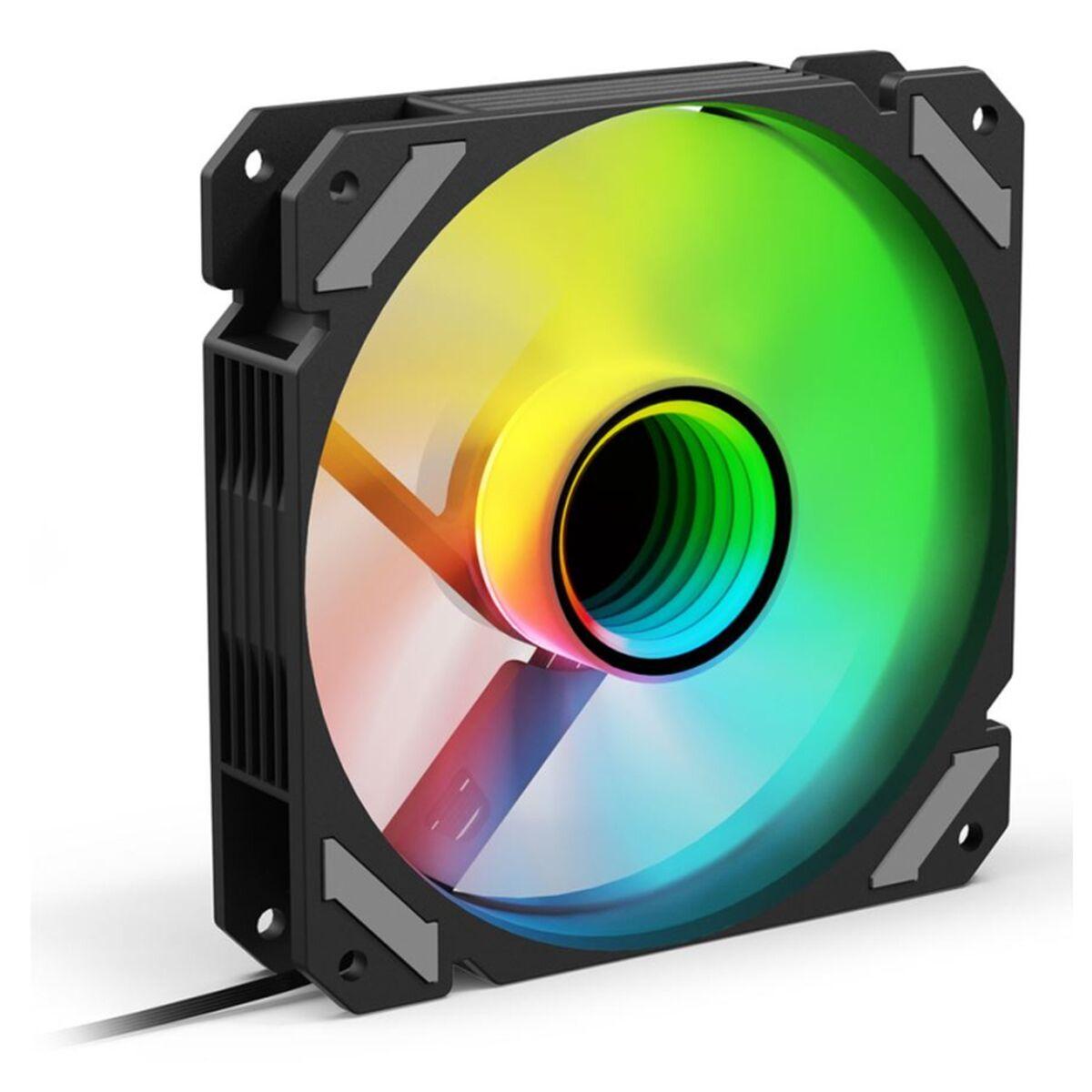 Sharkoon SHARK Mirror RGB PWM Reverse - 120 mm kabinetventilator (sort)