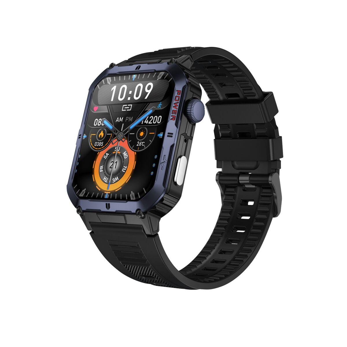 Smartwatch Trevi T‑FIT 500 S - blå/sort, 2,06″ AMOLED, IP68