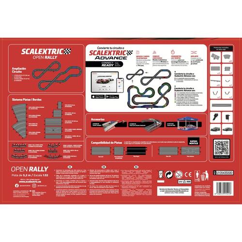 Væddeløbsbane Scalextric Open Rally 233 x 77 cm