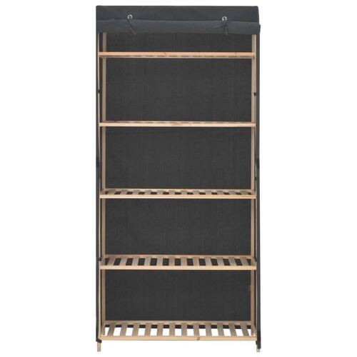 Klædeskab 79 x 40 x 170 cm stof grå