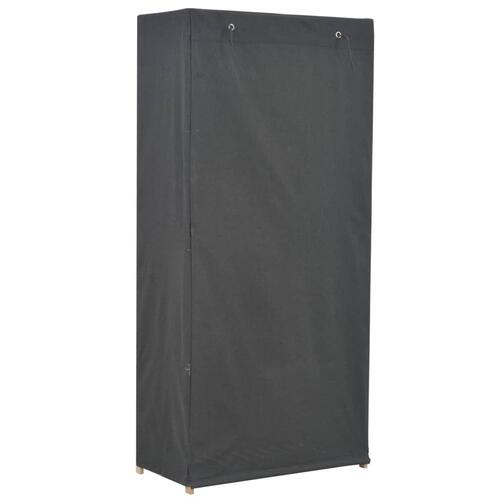 Klædeskab 79 x 40 x 170 cm stof grå