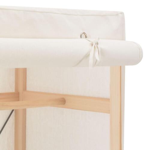 Klædeskab 79 x 40 x 170 cm stof hvid