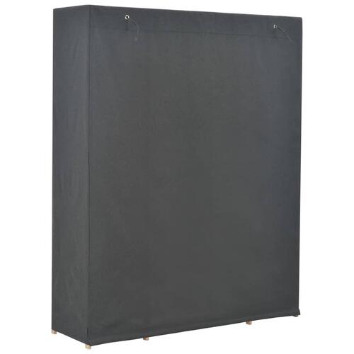 Klædeskab 135 x 40 x 170 cm stof grå