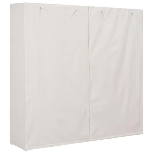 Klædeskab 173 x 40 x 170 cm stof hvid