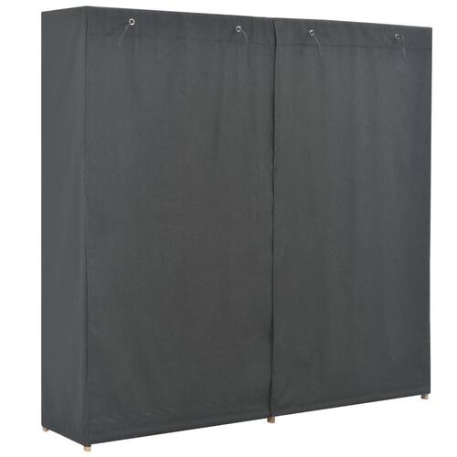 Klædeskab 173 x 40 x 170 cm stof grå