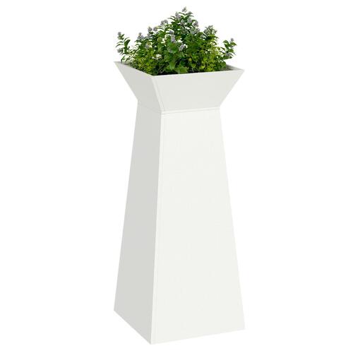 Plantestativ Hvid Metal 40 x 40 x 101 cm Dekorative indlæg