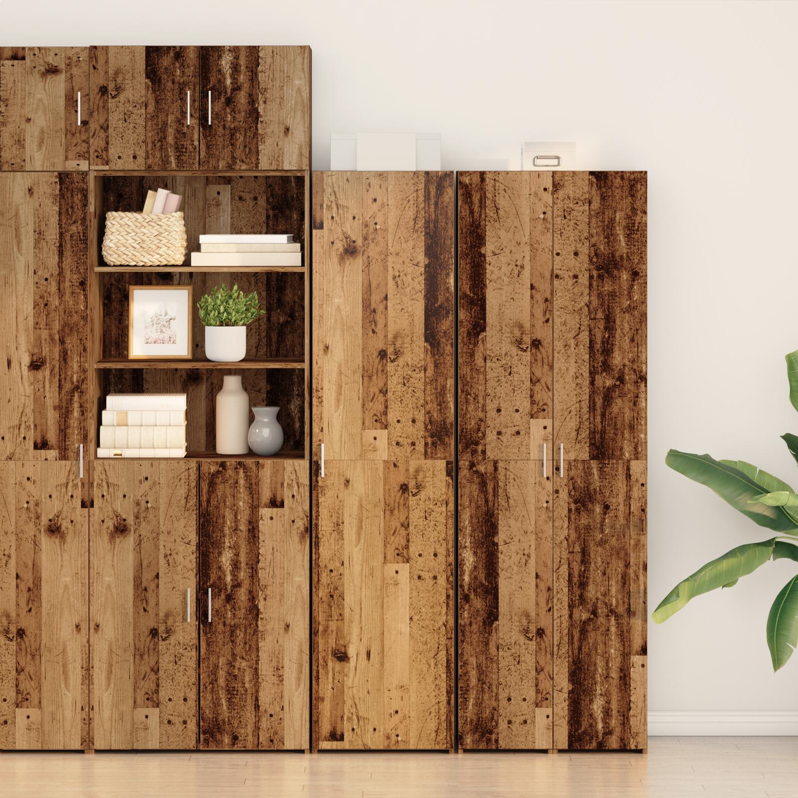 Highboard Gammelt træ 45 x 42.5 x 185 cm Konstrueret træ billede