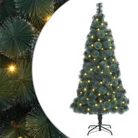 Kunstigt Juletræ 300 LEDs Grøn 180 cm PET