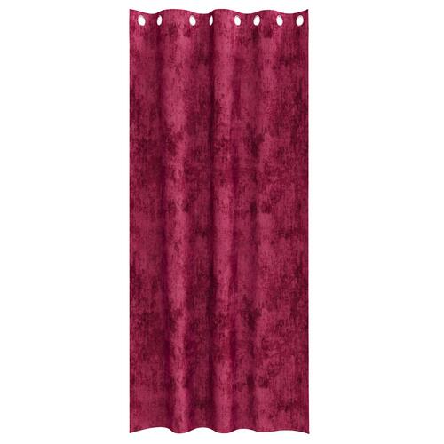 Velour Gardiner 2 stk med øjekanter Bordeaux 260x140 cm