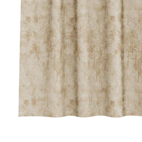 Velour Gardiner 2 stk med Øjer Creme 140x140 cm