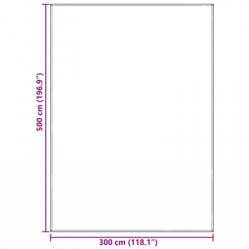 Teltcover Lysegrå Kanvas 300 x 500 cm Vandtæt Teltcover