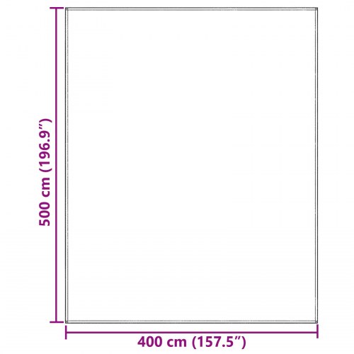 Telt Tilbehør Lysegrå Polyester 400 x 500 cm Slidstærk Telt