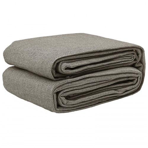Telt Tarp Lysegrå Polyester 400 x 700 cm Holdbar Telt Tarp