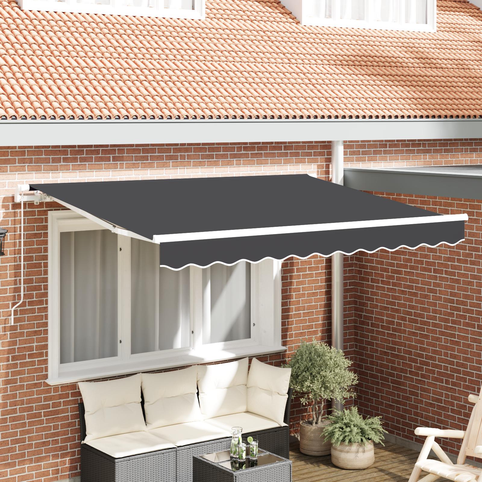 Reservedug til markise Antracit 250 x 200 cm Kanvas billede