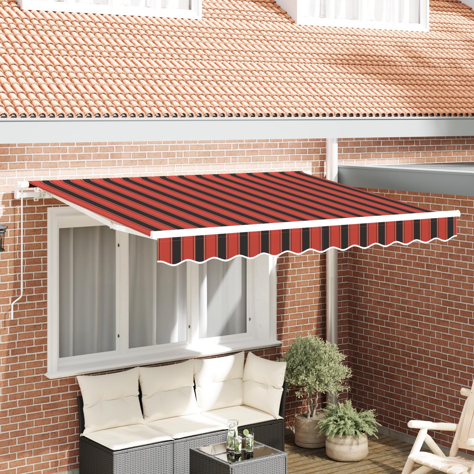 Markise Erstatningsstof til 3.5x2 m Ramme Flerskiftet Stribet
